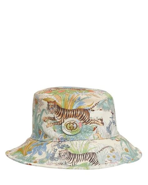 gucci tiger bucket hat|gucci bucket hat used.